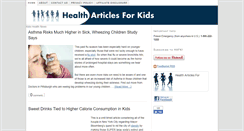 Desktop Screenshot of healtharticlesforkids.org